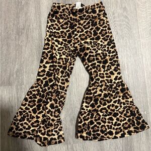 Tullabee Toddler Cheetah Flare Pants